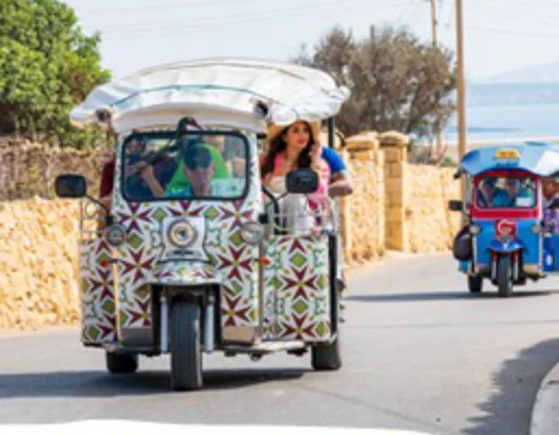 Chauffeured Tuk-Tuk Tour — Gozo & Comino